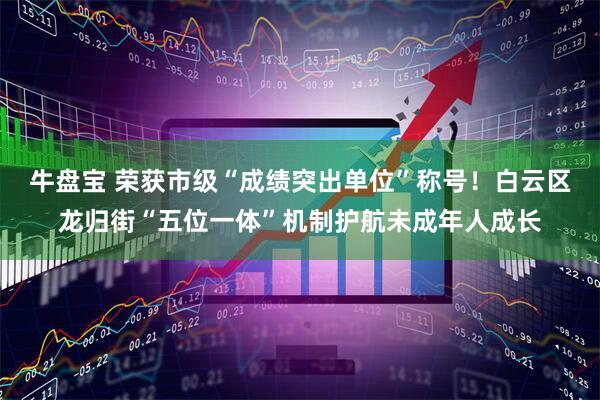 牛盘宝 荣获市级“成绩突出单位”称号！白云区龙归街“五位一体”机制护航未成年人成长
