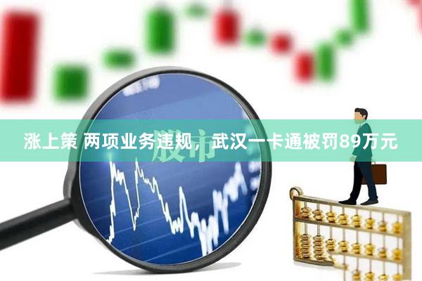 涨上策 两项业务违规，武汉一卡通被罚89万元